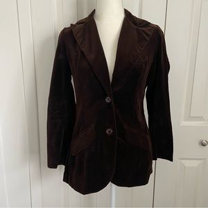 F.A. Chatta Ltd. | Vintage Brown Velvet Blazer